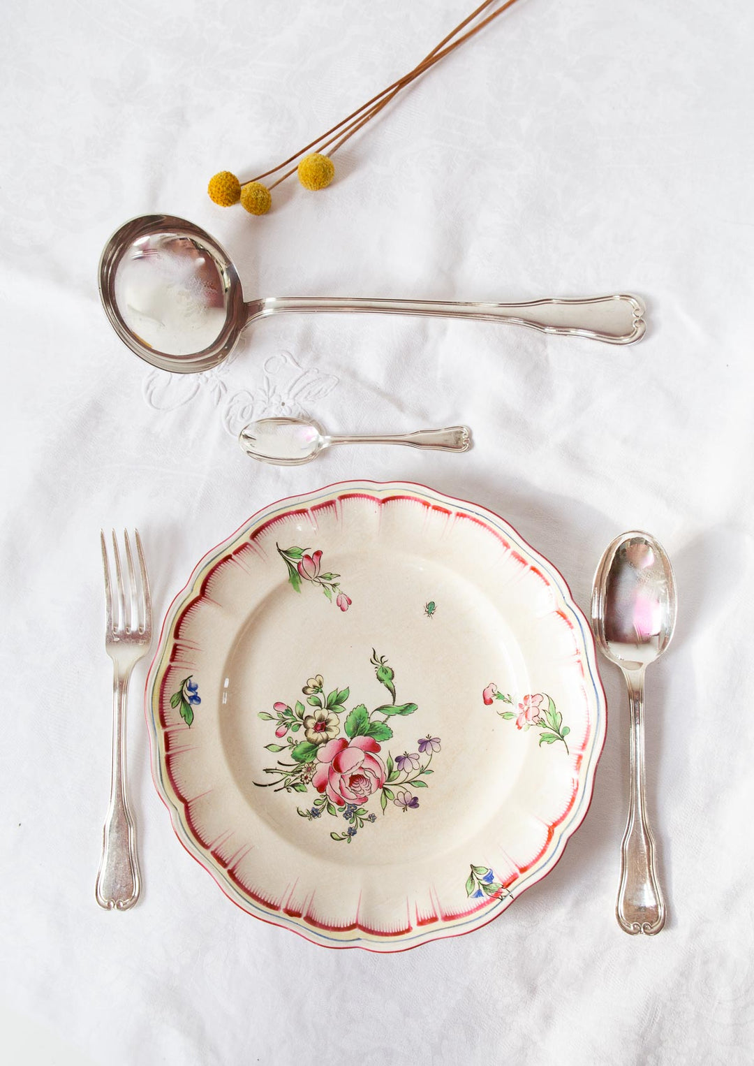 antigua cubertería francesa metal argente ravinet d'enfert