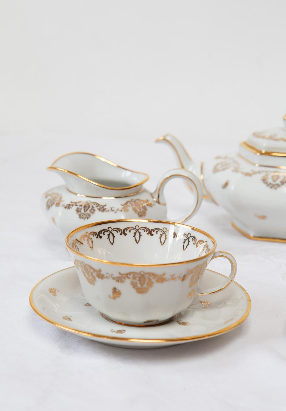 antiguo juego de porcelana limoges tu y yo