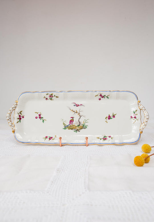 Antigua fuente porcelana Limoges Bernardaud (40,5*16 cm)
