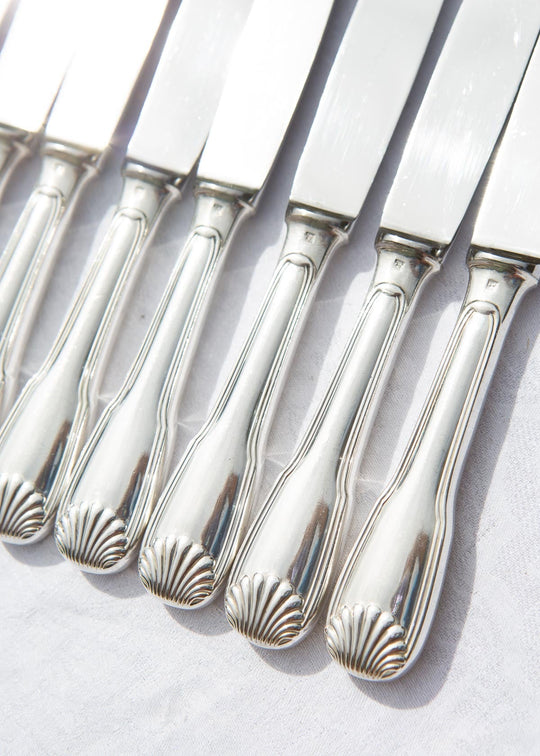 Juego 11 cuchillos MESA franceses ERCUIS modelo Coquille