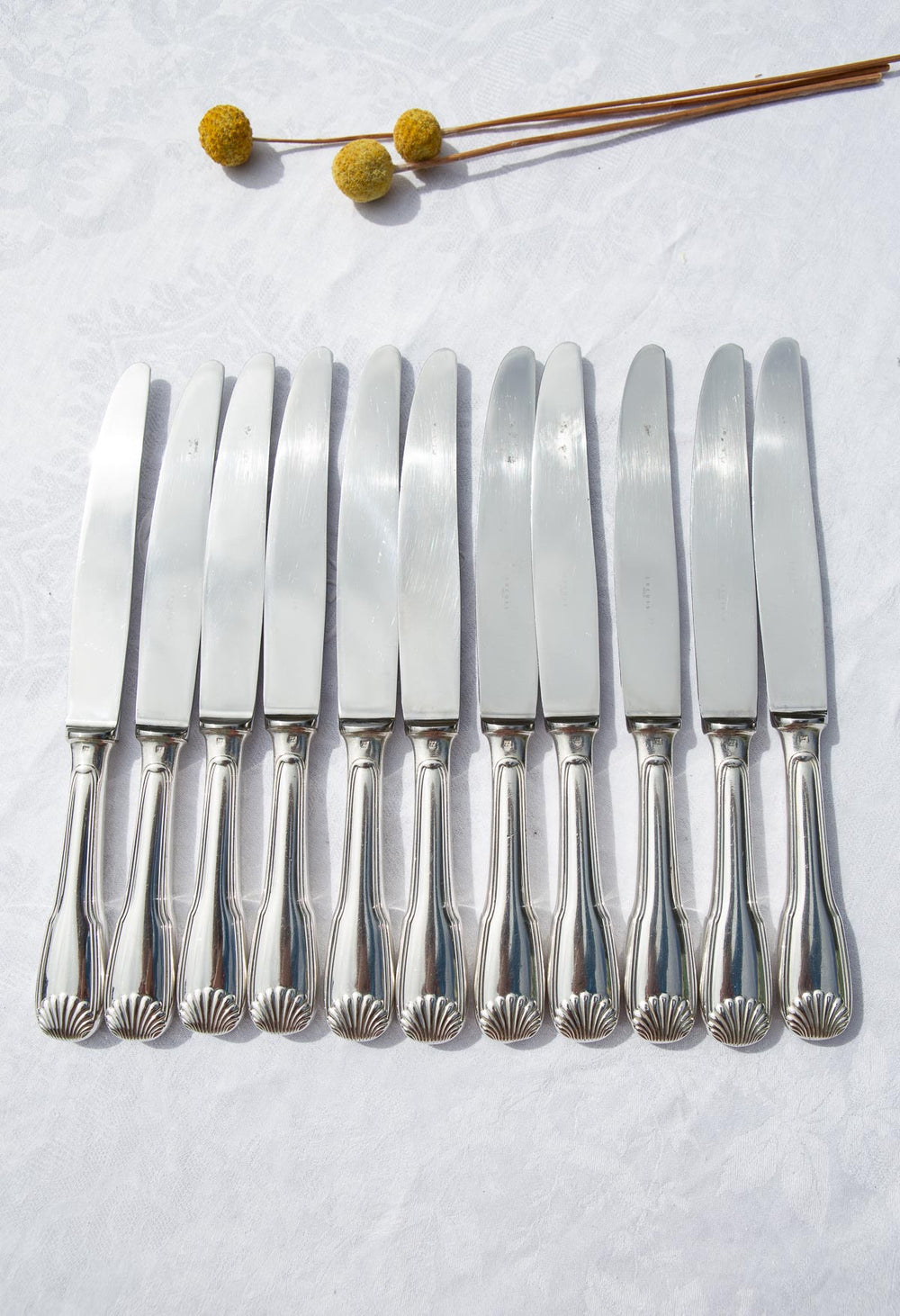 Juego 11 cuchillos MESA franceses ERCUIS modelo Coquille