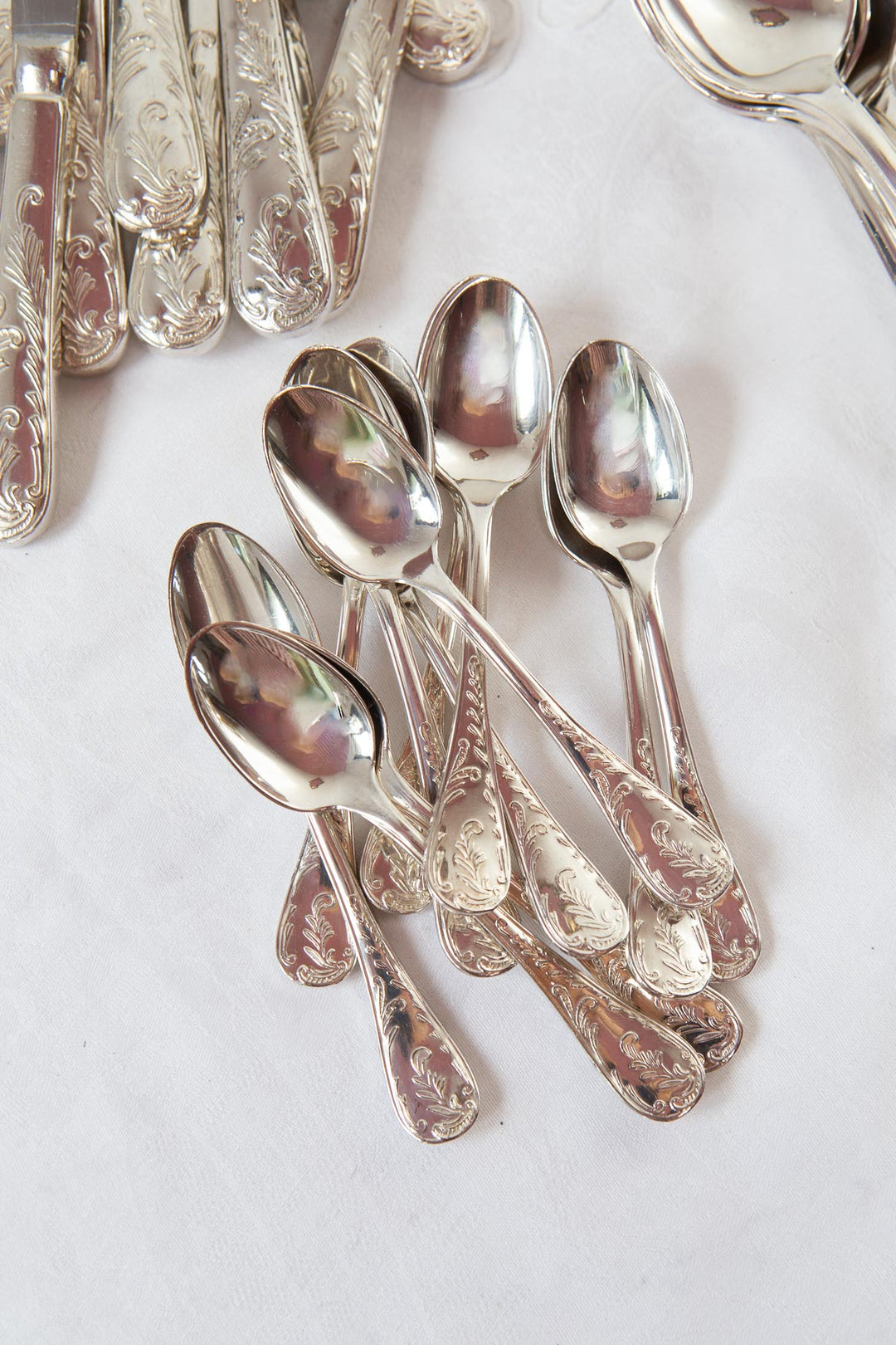 Cubertería de MESA francesa PARA 12 c. 1970 (48 PIEZAS)