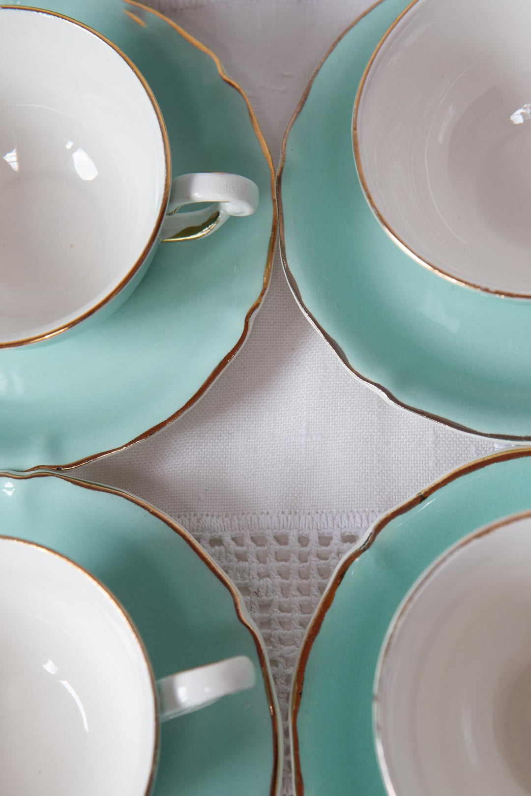 Juego de café loza francesa "semi porcelaine" 11 SERVICIOS c. 1960s