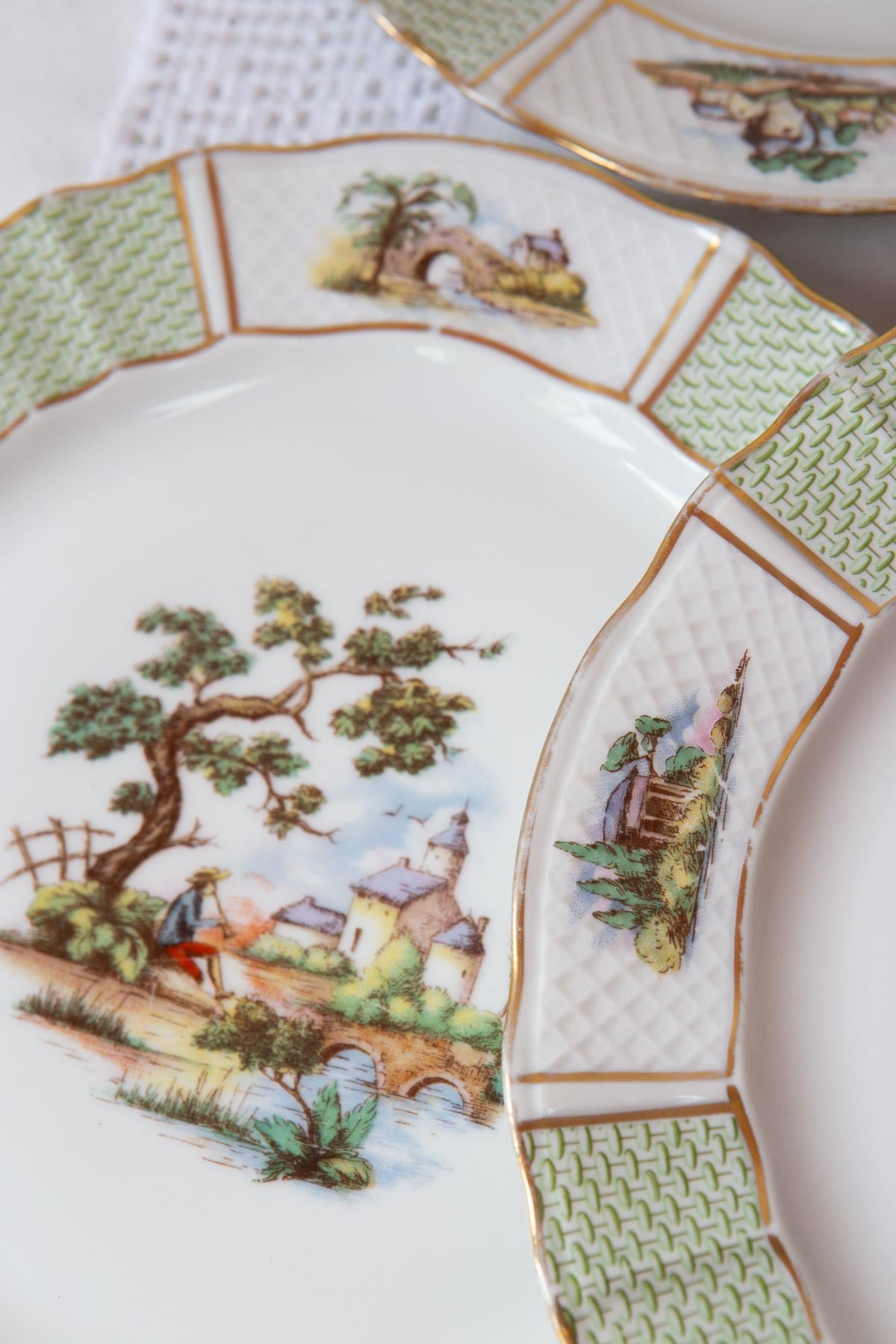 Juego 6 platos LLANOS Limoges Bernardaud (25 cm) – Vintage&Chic