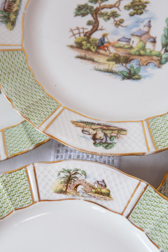 Juego 6 platos LLANOS Limoges Bernardaud (25 cm)