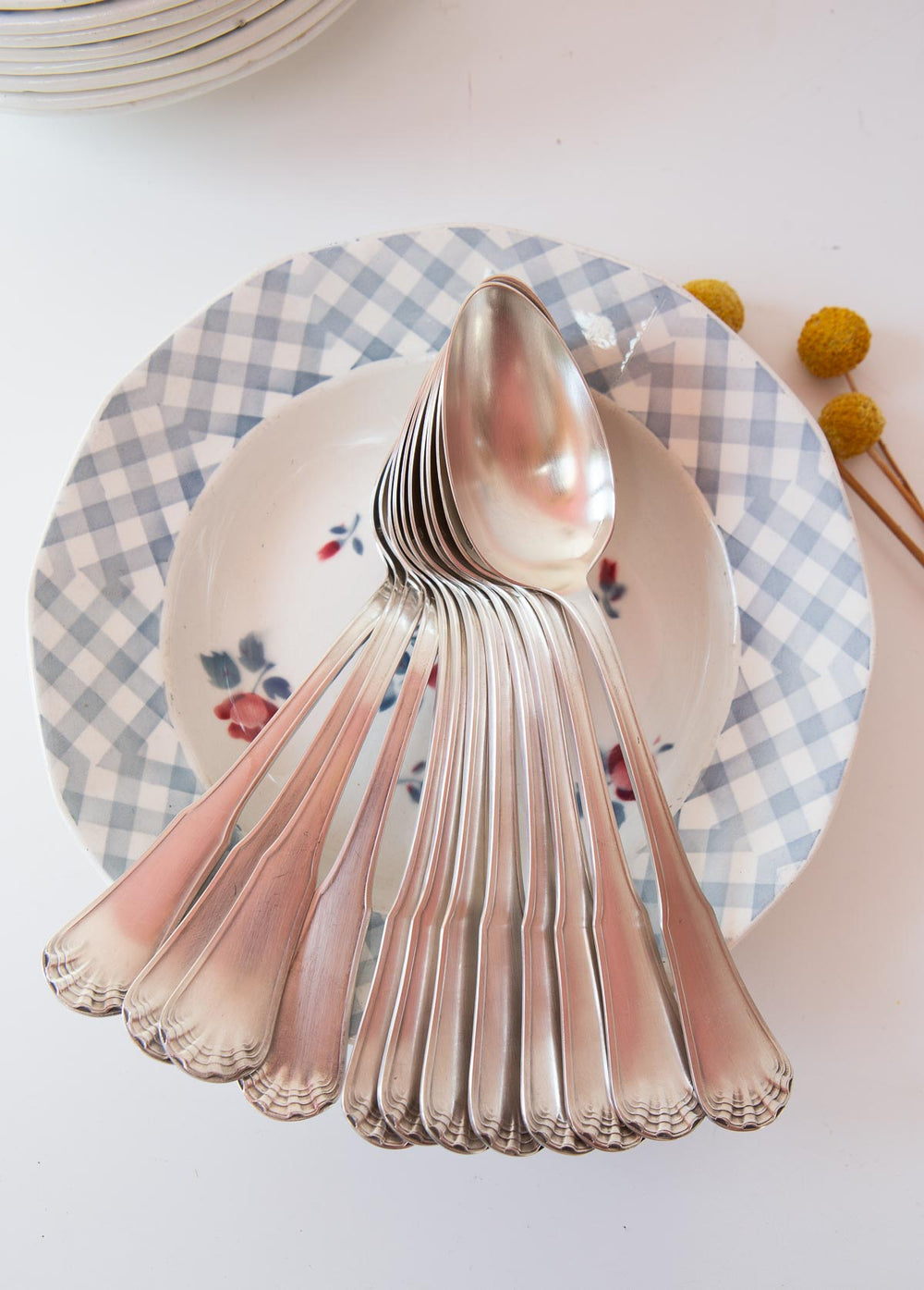 juego cucharillas francesas ercuis antiguas