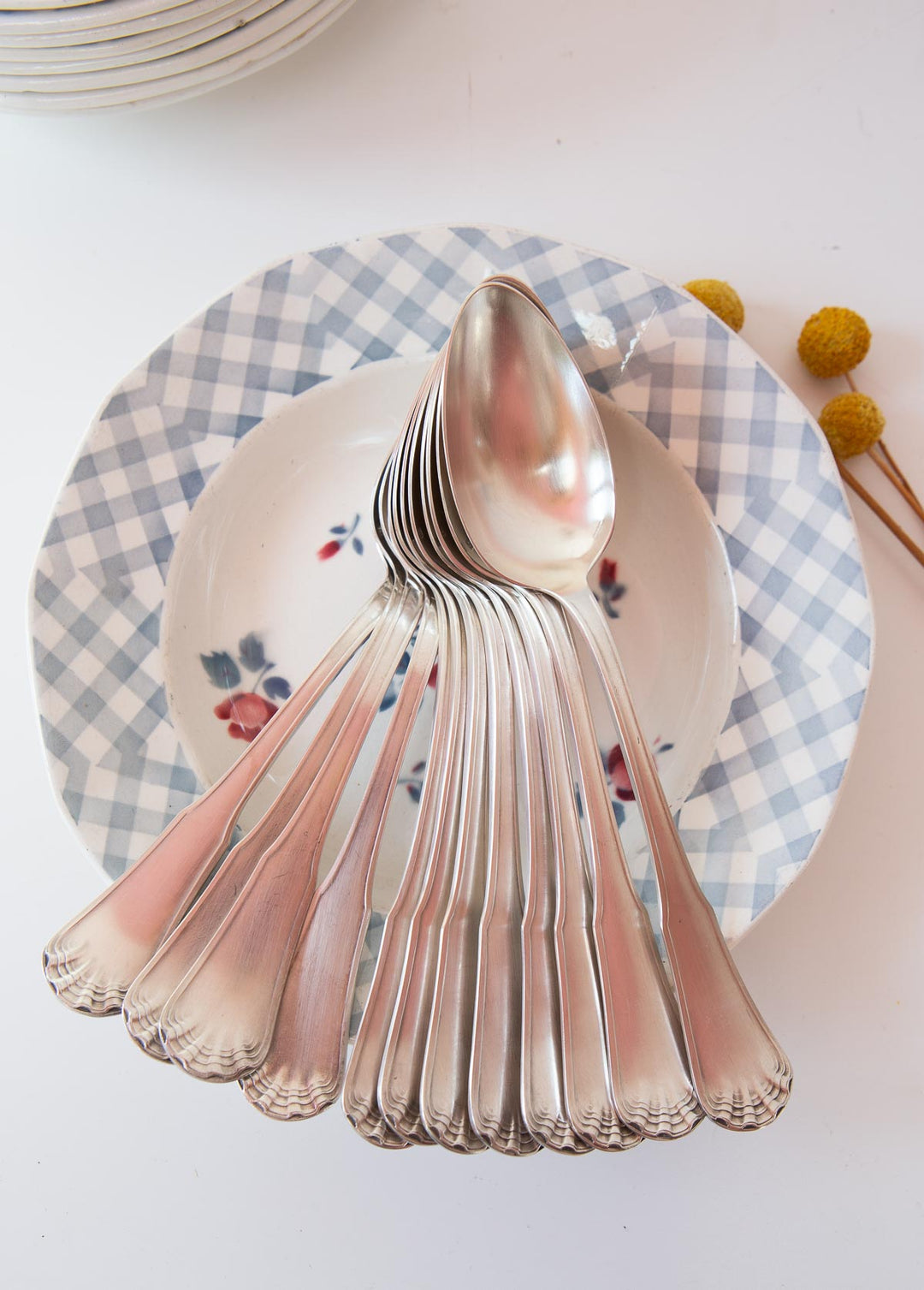 juego cucharillas francesas ercuis antiguas