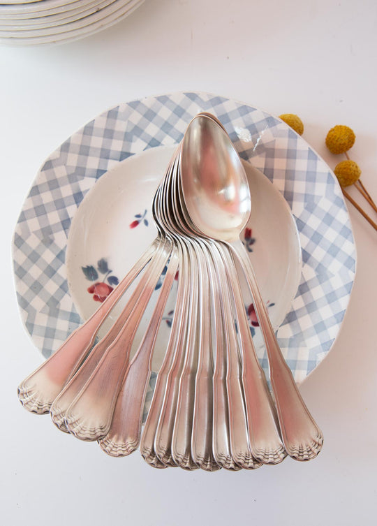 juego cucharillas francesas ercuis antiguas