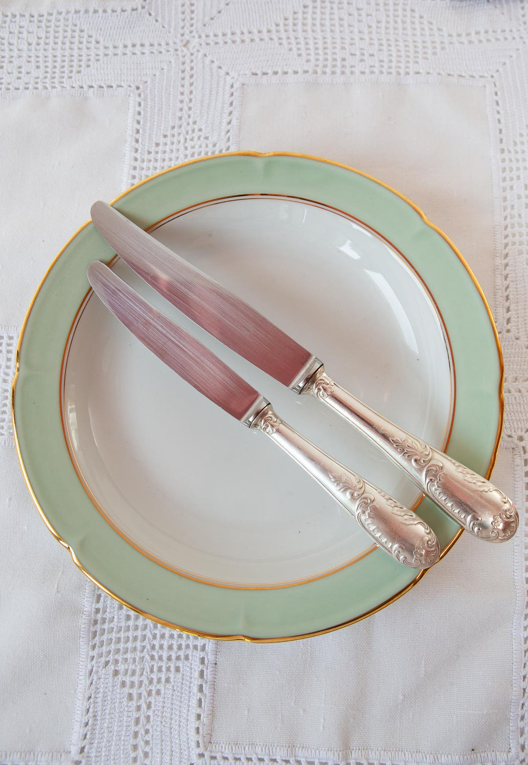Juego 12 cuchillos ENTRANTES François Frionnet estilo Louis XV c. 1930-40s