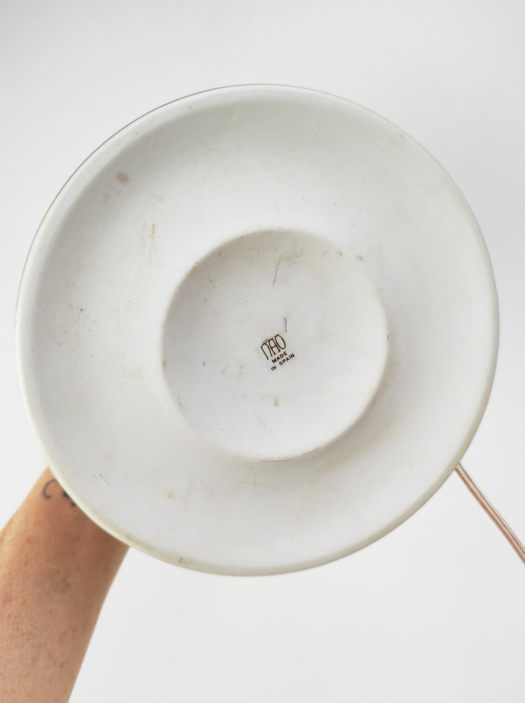 lámpara mesa porcelana nao lladró vintage