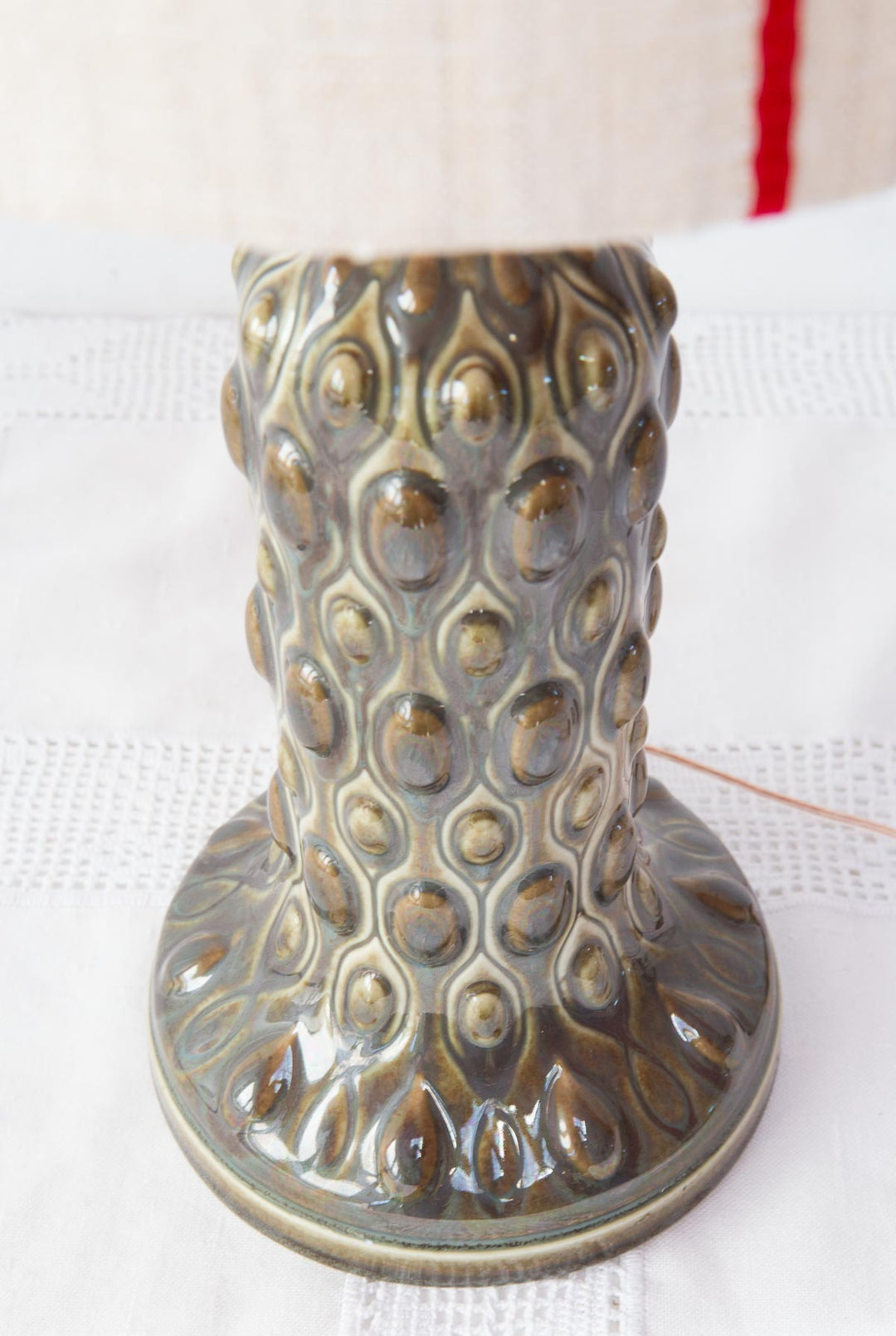 lámpara mesa porcelana nao lladró vintage