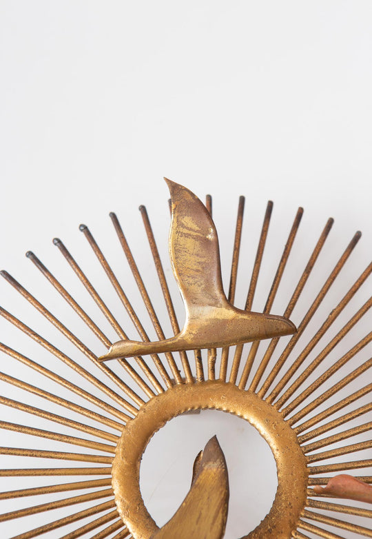 escultura sol metal pajaros estados unidos 1970s curtis jere atribuida