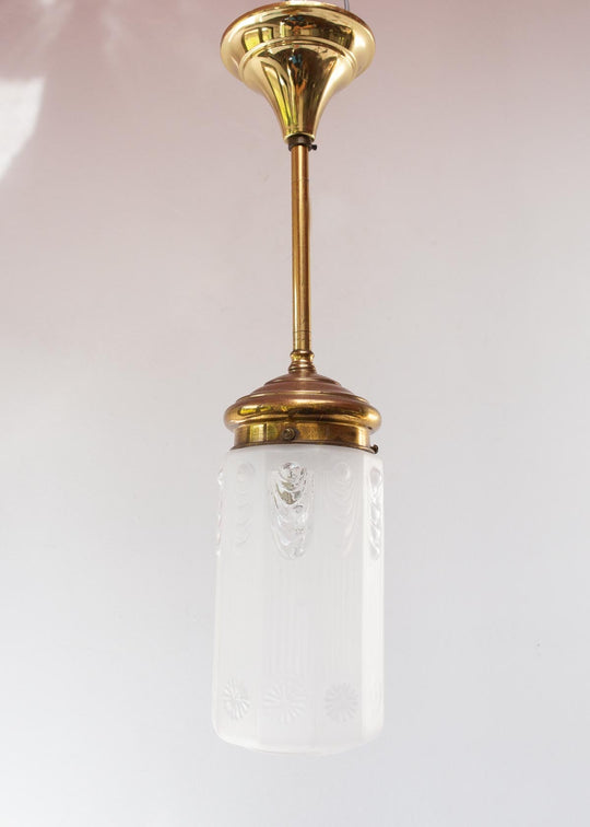 Pequeña lámpara techo art nouveau c. 1920s (10,5 cm)