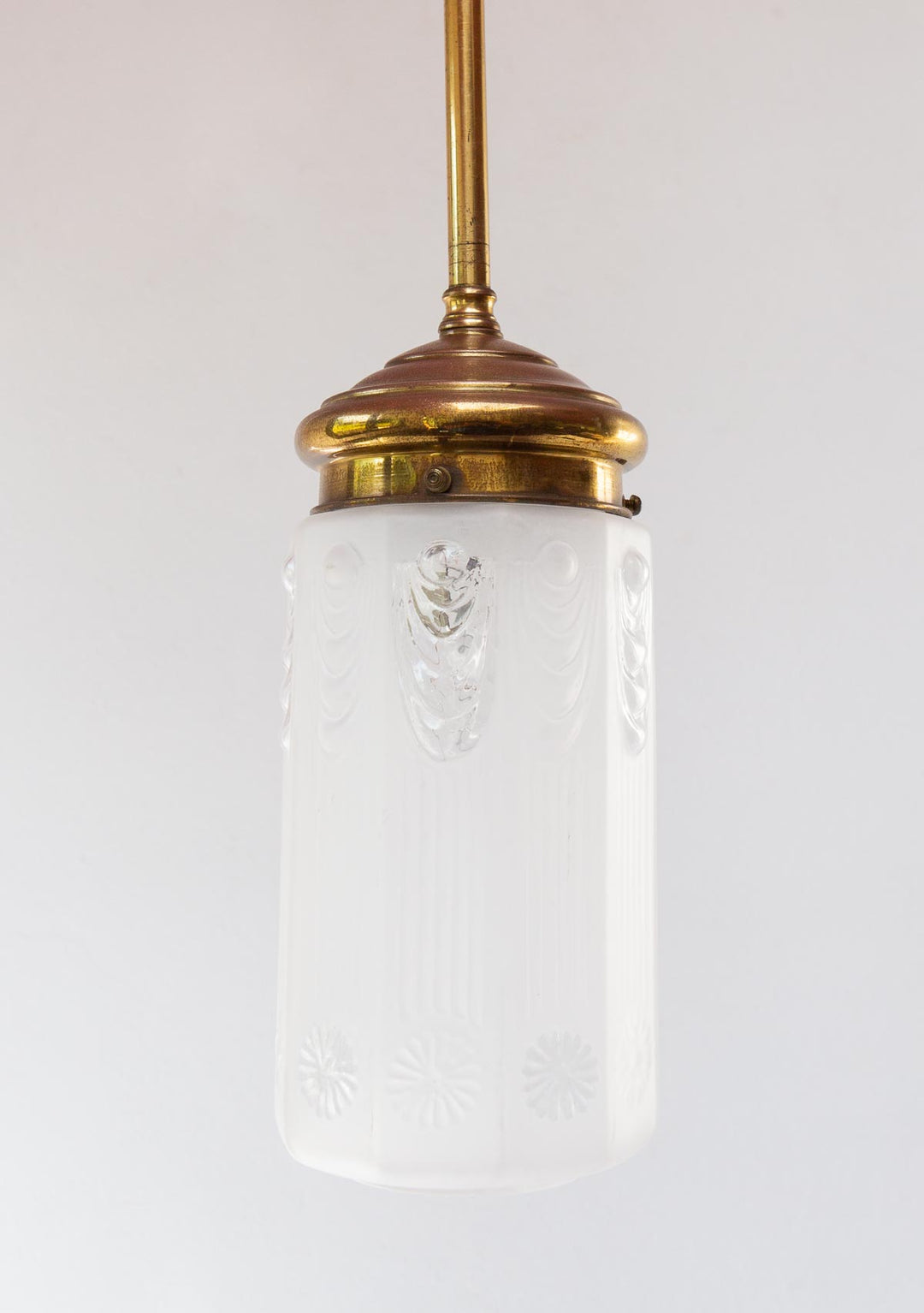 Pequeña lámpara techo art nouveau c. 1920s (10,5 cm)
