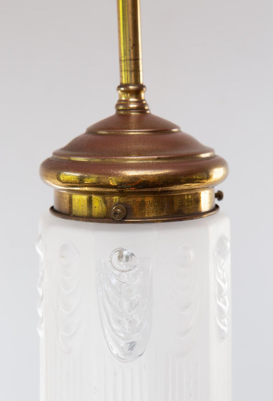 Pequeña lámpara techo art nouveau c. 1920s (10,5 cm)