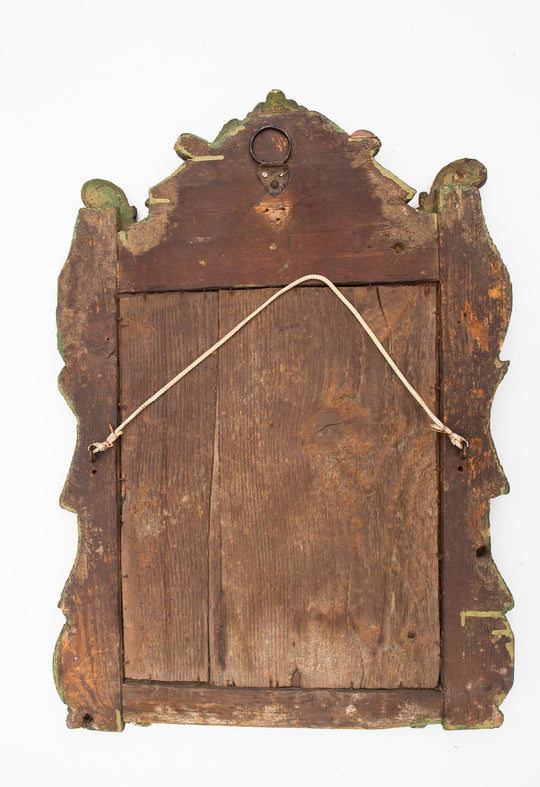Espejo dorado francés antiguo estilo Luis XV, s. XIX (69 cm)