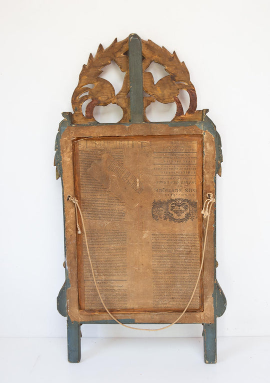 Antiguo espejo francés finales s. XVIII época Louis XVI (82,5*42,5 cm)