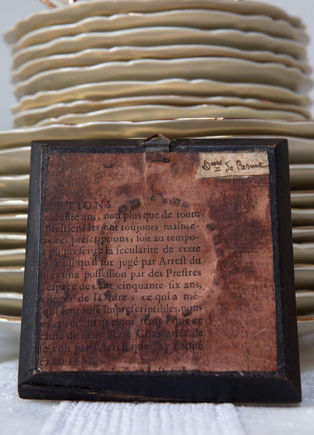 Retrato femenino "La Dame de Parme", miniatura francesa, c. 1900