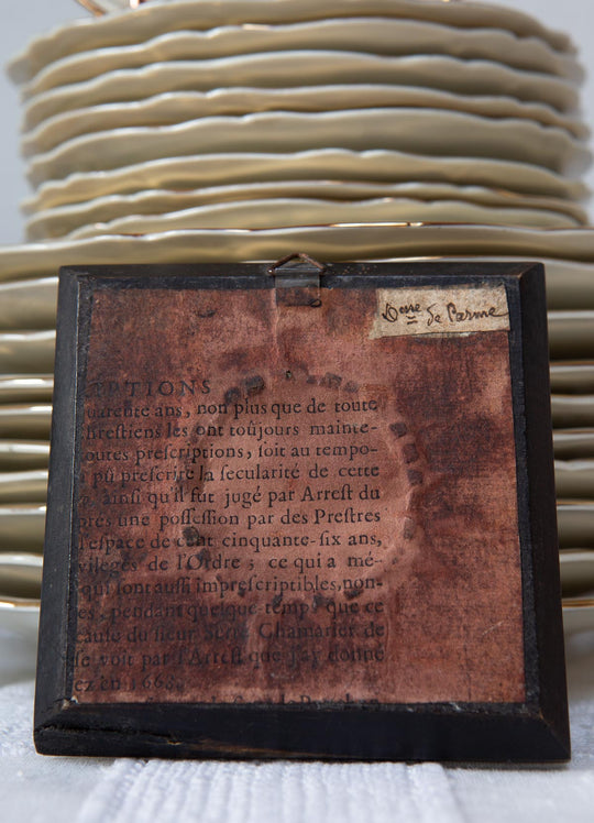 Retrato femenino "La Dame de Parme", miniatura francesa, c. 1900