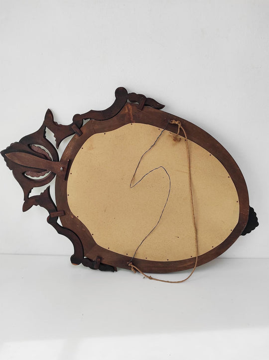 Gran espejo veneciano con copete c. 1940/50s (100*69 cm)