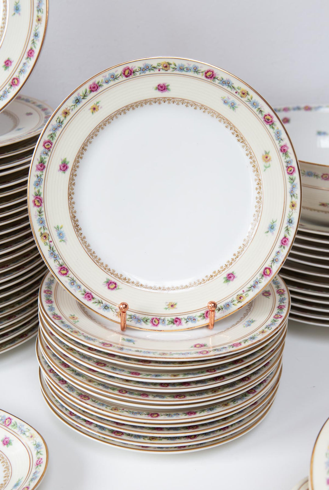 Antigua vajilla porcelana Limoges Charles Ahrenfeldt 1920s (55 PIEZAS)