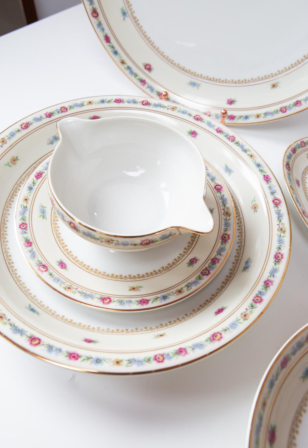 Antigua vajilla porcelana Limoges Charles Ahrenfeldt 1920s (55 PIEZAS)