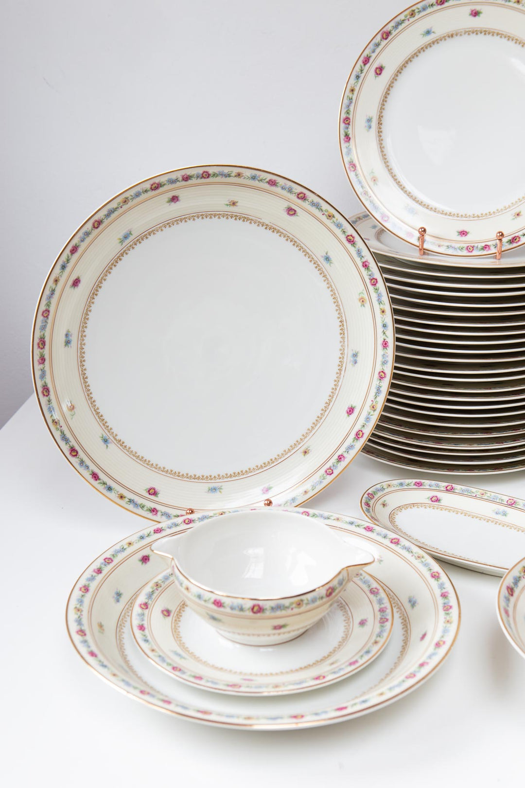 Antigua vajilla porcelana Limoges Charles Ahrenfeldt 1920s (55 PIEZAS)