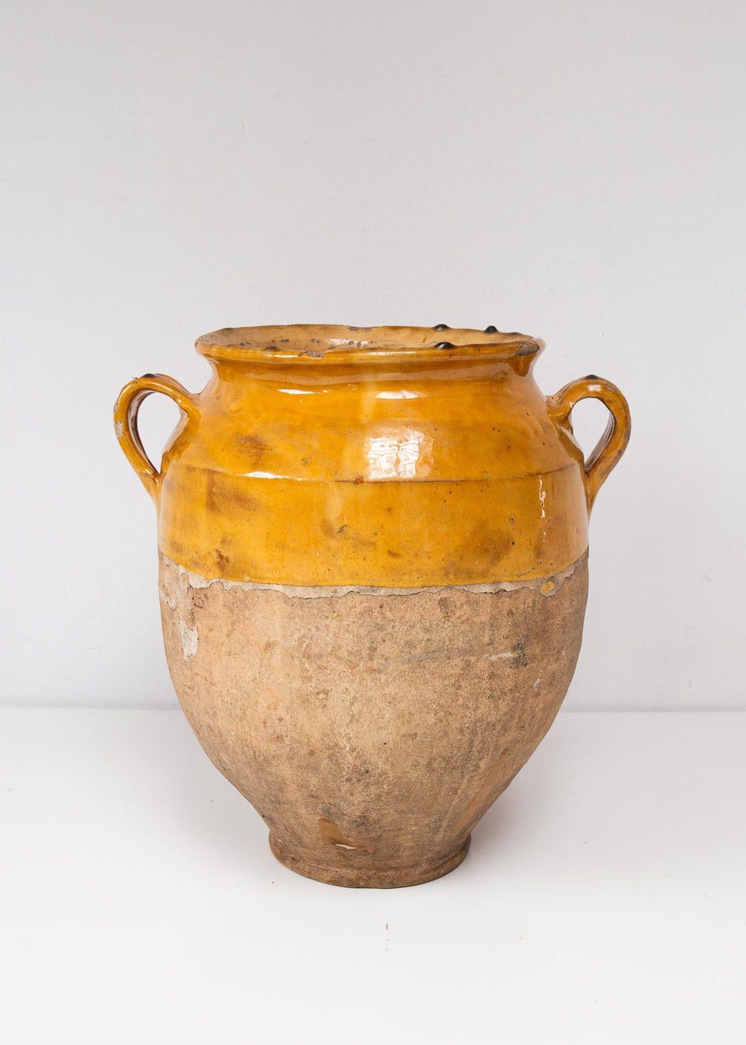 vasija barro esmaltada antigua francesa pot a confit