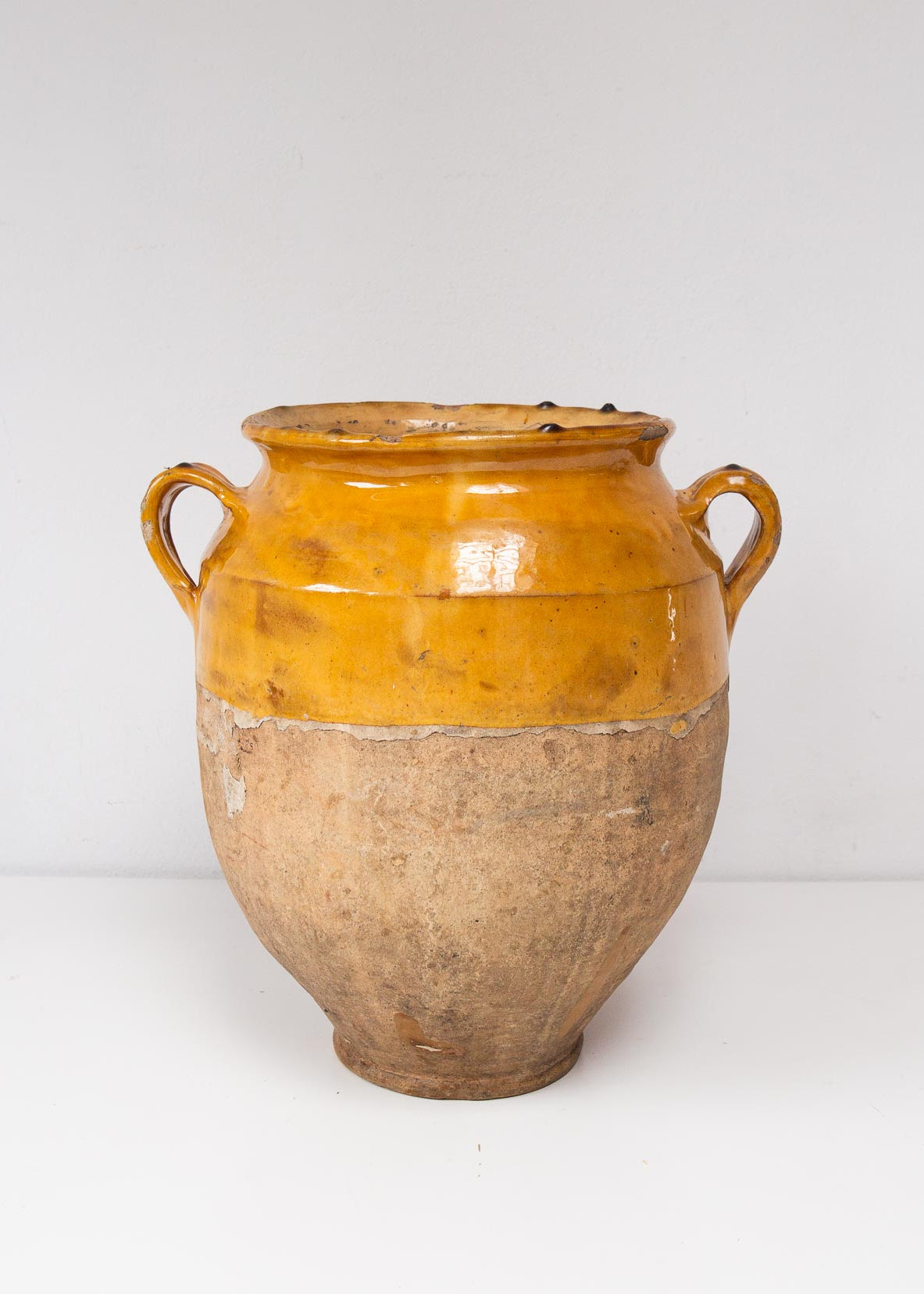vasija barro esmaltada antigua francesa pot a confit