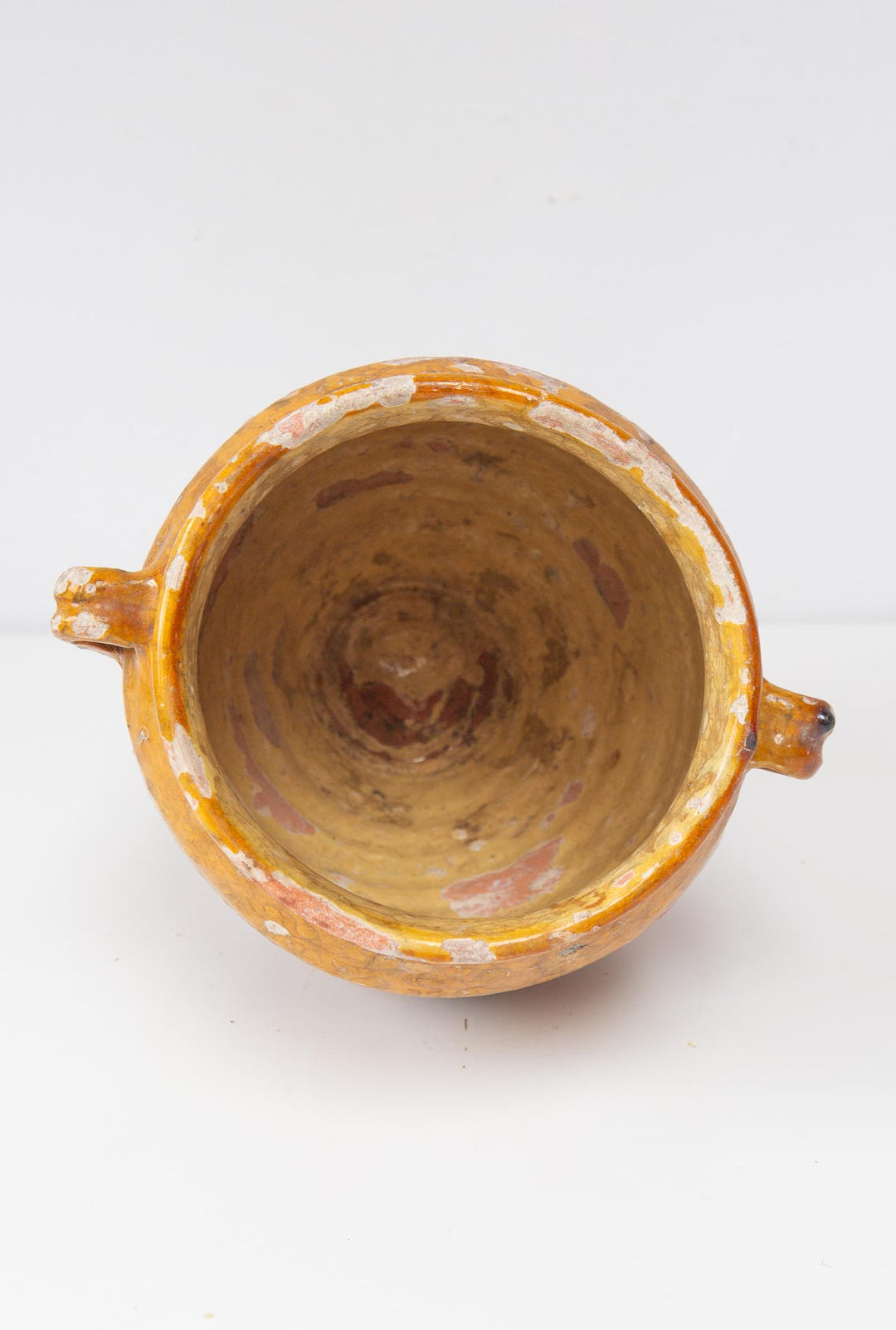 Vasija francesa barro esmaltado para confit s. XIX (23,5 cm alto)
