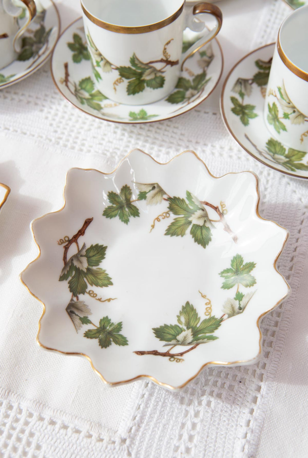 juego tazas porcelana Hackefors vinranka