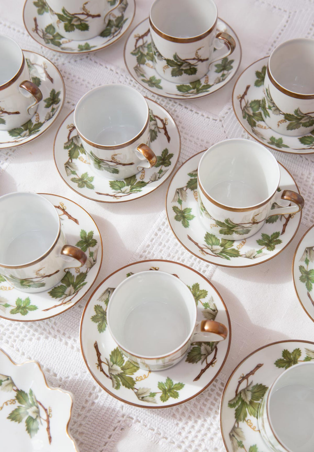 juego tazas porcelana Hackefors vinranka