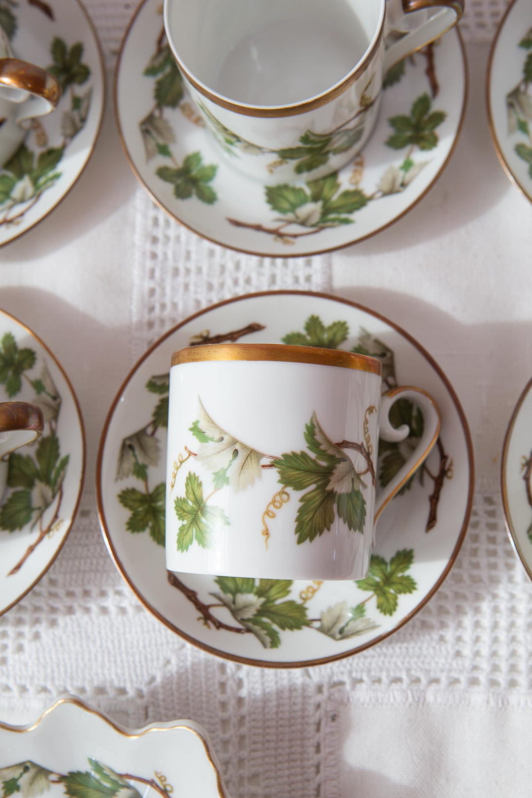 juego tazas porcelana Hackefors vinranka
