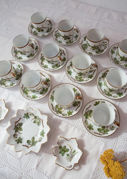 juego tazas porcelana Hackefors vinranka