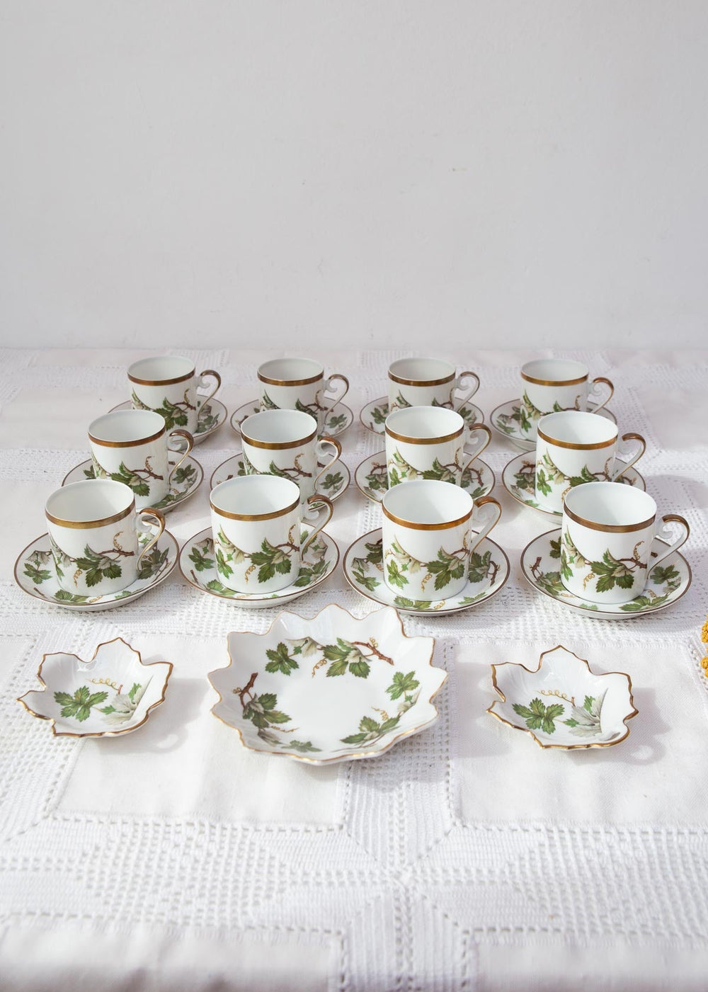 juego tazas porcelana Hackefors vinranka