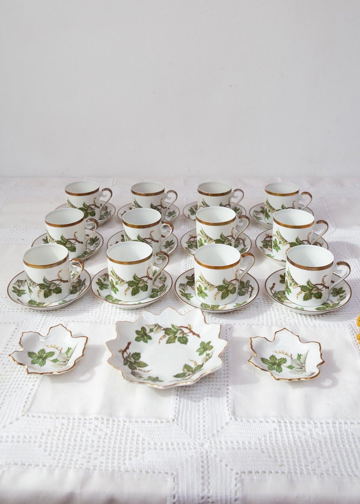 juego tazas porcelana Hackefors vinranka