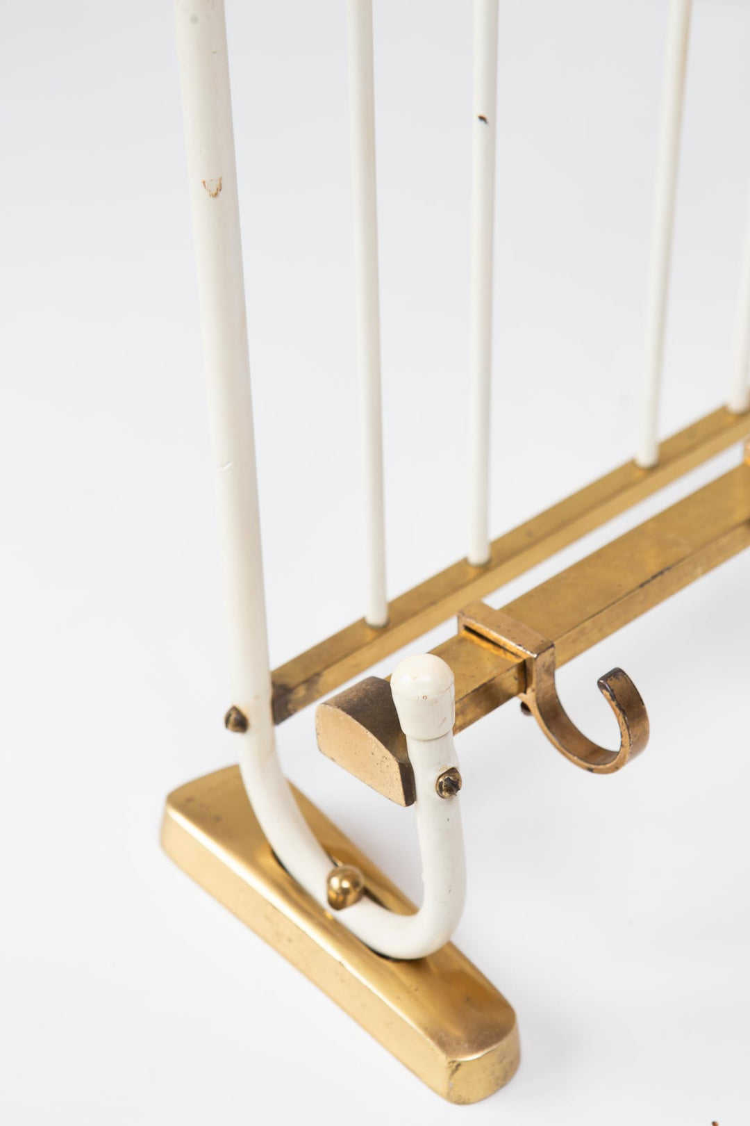 Perchero de pared vintage en latón años 50 (60 cm)