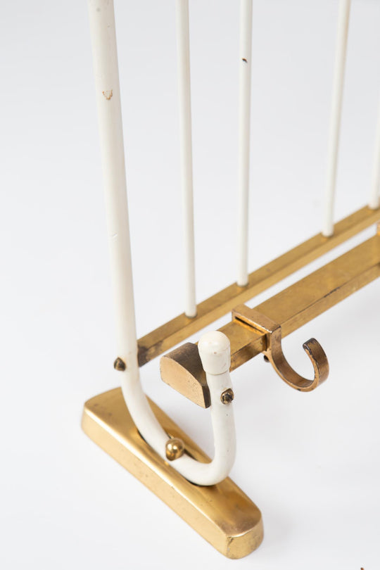 Perchero de pared vintage en latón años 50 (60 cm)