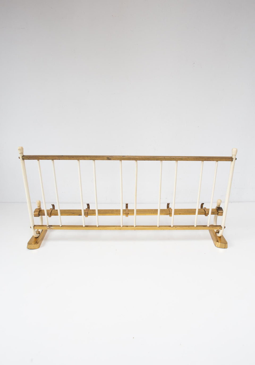 Perchero de pared vintage en latón años 50 (60 cm)