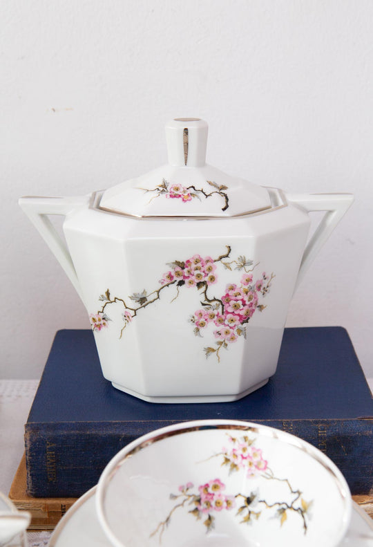 juego te porcelana limoges art deco 