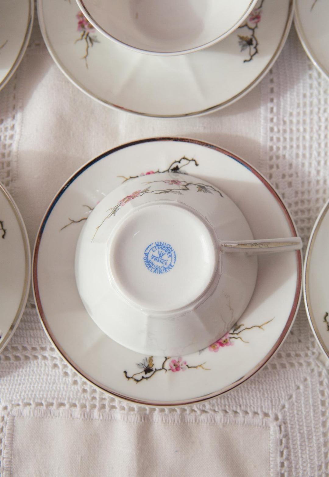 juego te porcelana limoges art deco 