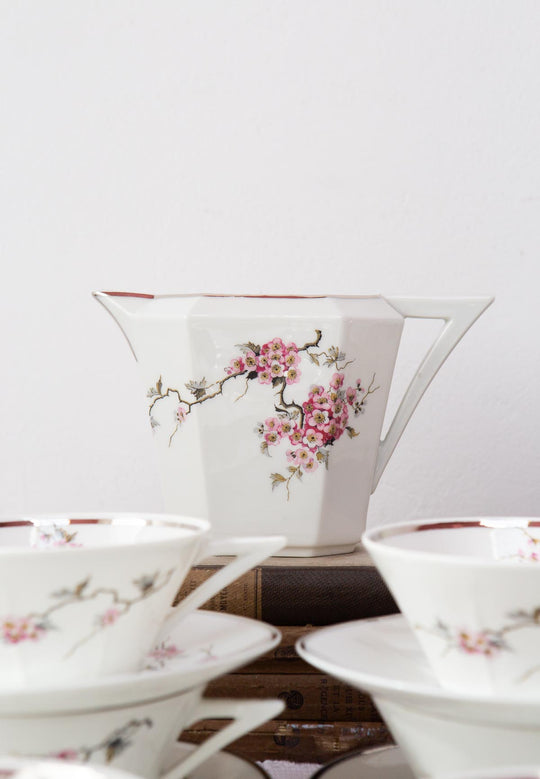 juego te porcelana limoges art deco 