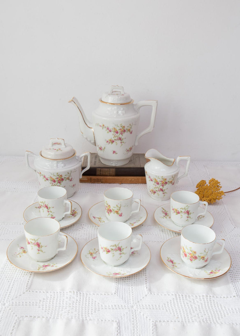 juego cafe porcelana antigua limoges