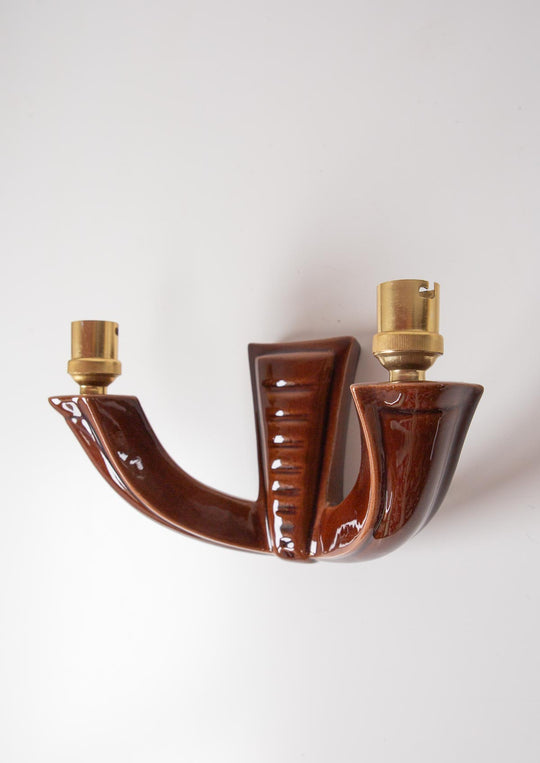 aplique frances loza granate vintage