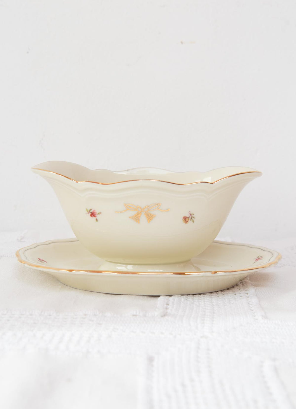 Salsera porcelana sueca Hackefors florecillas