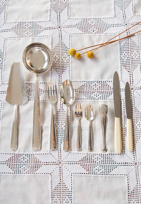 Gran cubertería francesa PARA 12 Le Couvert Français "Coquille" c. 1930-50 (75 PIEZAS)