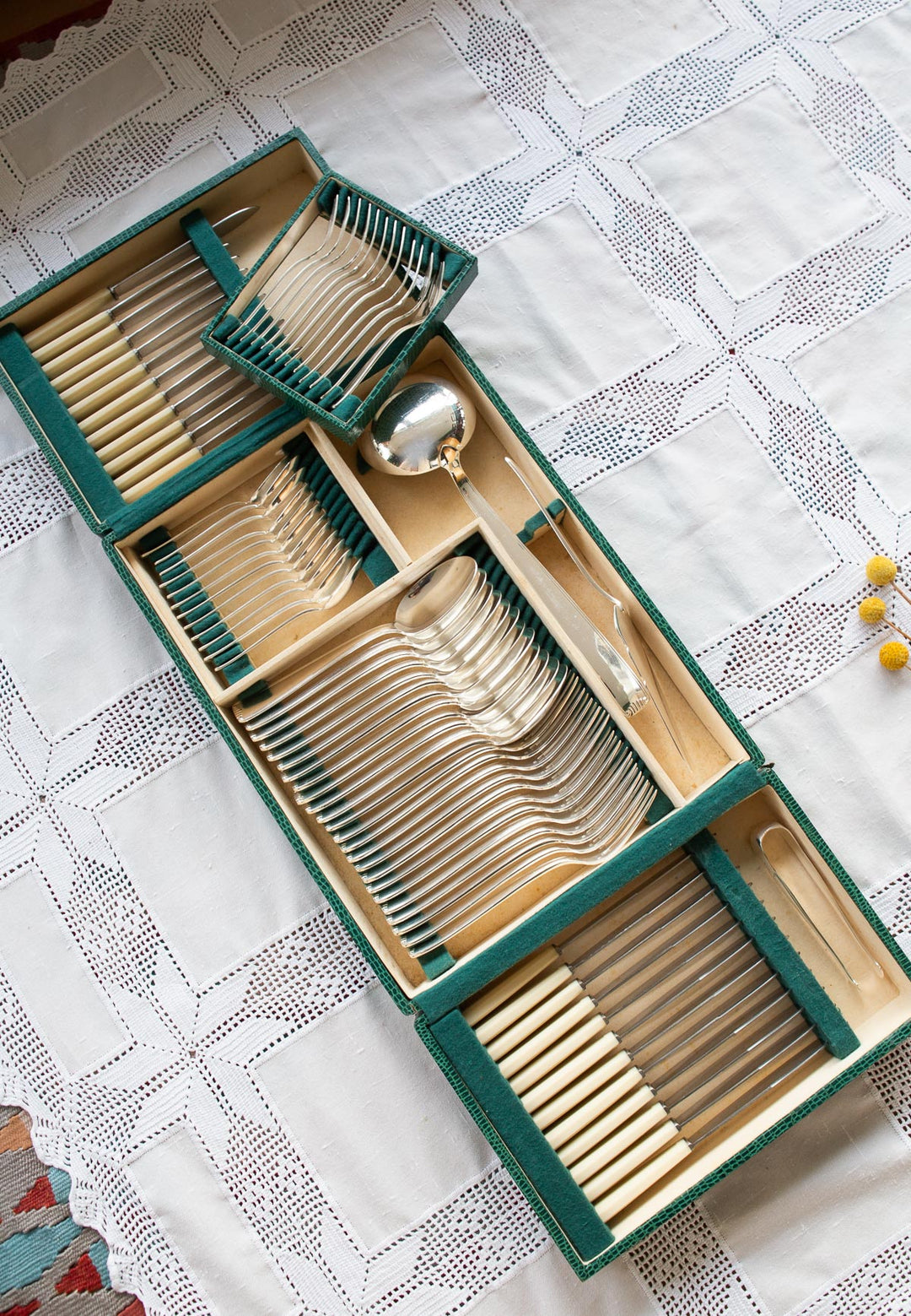 gran cuberteria francesa cubiertos antiguos metal argente coquille art deco le couvert francais 