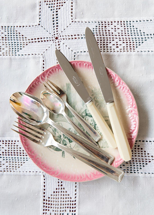 gran cuberteria francesa cubiertos antiguos metal argente coquille art deco le couvert francais 