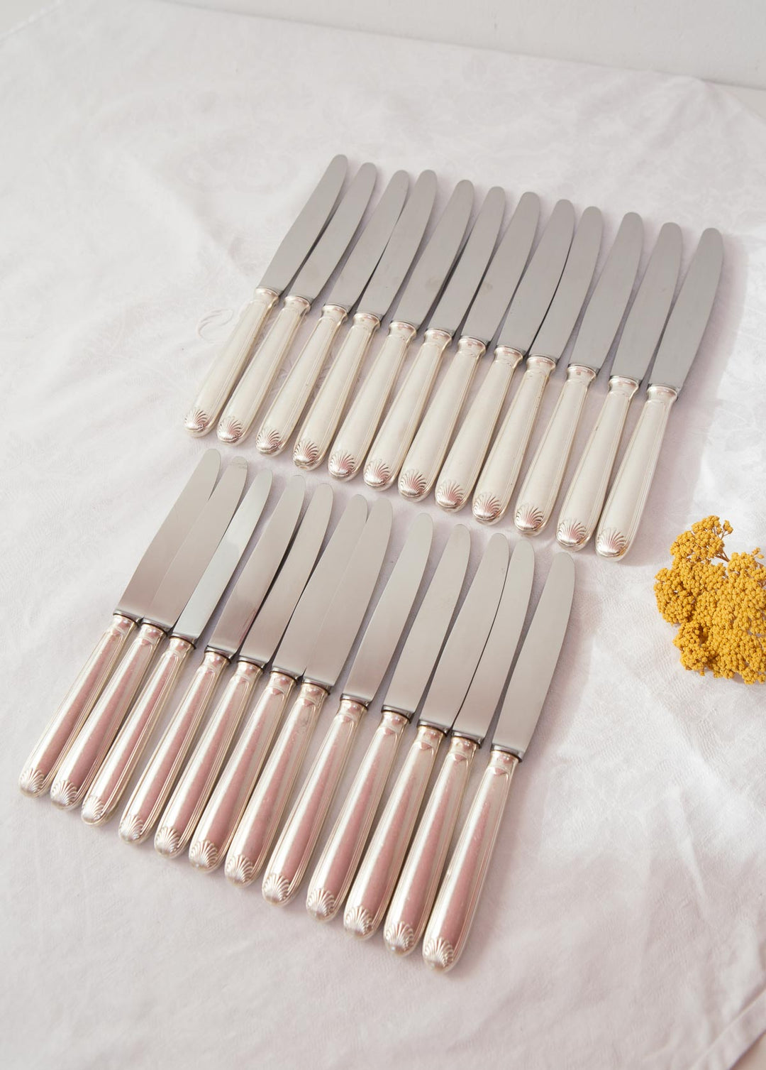 antiguos cuchillos franceses louis xv coquille french cutlery