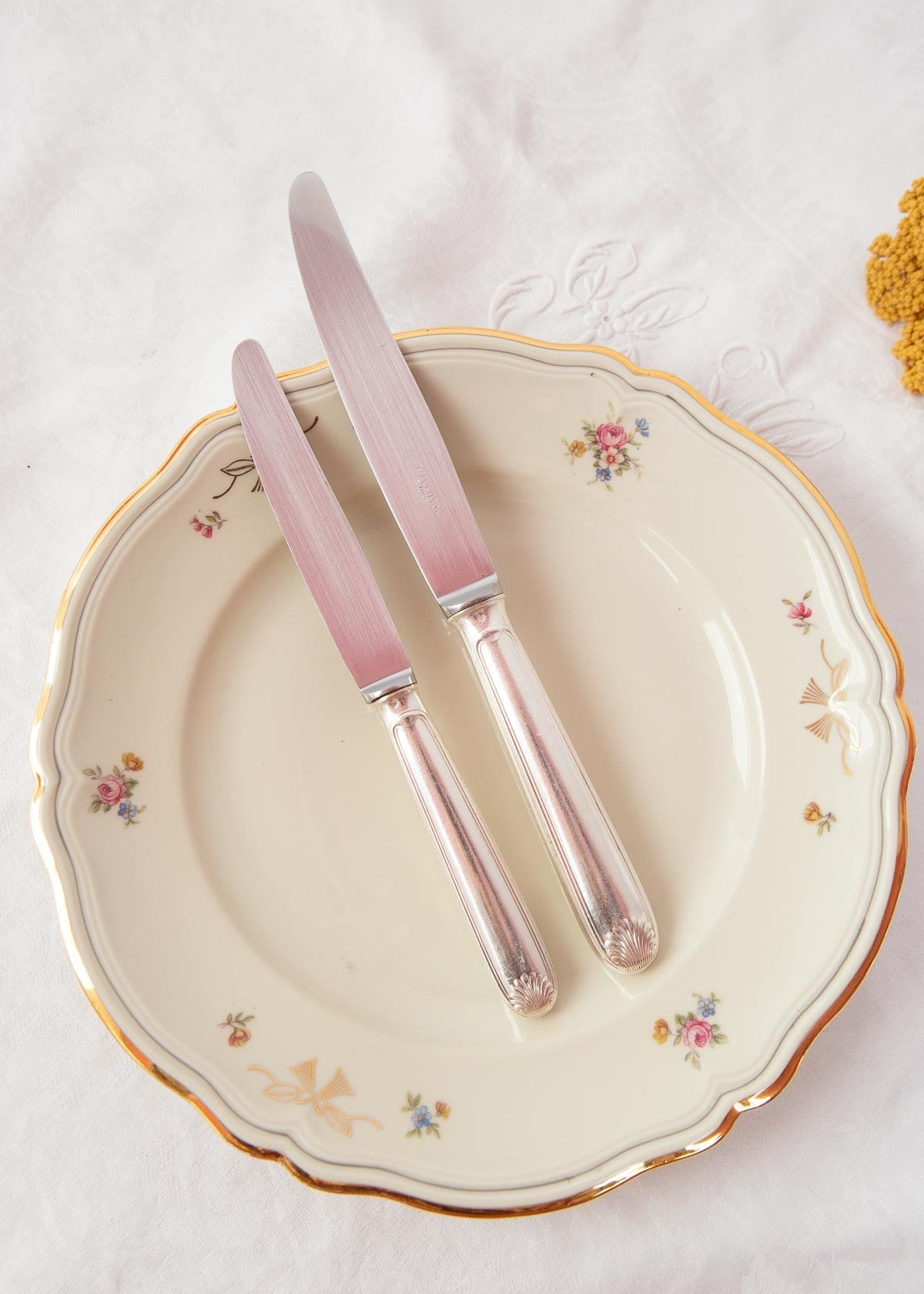 antiguos cuchillos franceses louis xv coquille french cutlery